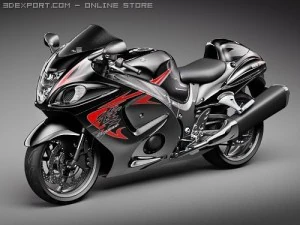 Suzuki Hayabusa 2009 3D Model