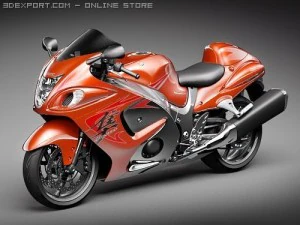 Suzuki Hayabusa 2009 3D Model