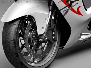Suzuki Hayabusa 2009 3D Model