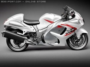 Suzuki Hayabusa 2009 3D Model