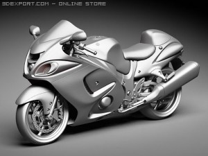 Suzuki Hayabusa 2009 3Dモデル