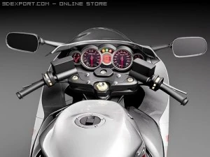 Suzuki Hayabusa 2009 3D Model