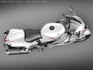 Suzuki Hayabusa 2009 3Dモデル