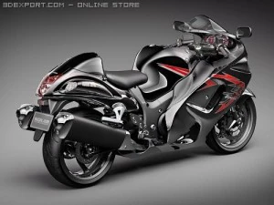 Suzuki Hayabusa 2009 3D Model