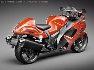 Suzuki Hayabusa 2009 3D Model