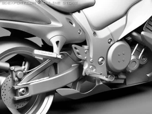 Suzuki Hayabusa 2009 3D Model