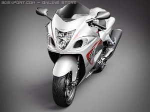 Suzuki Hayabusa 2009 3D Model