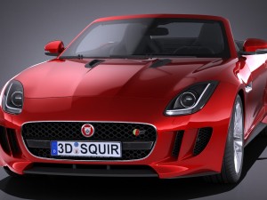 Jaguar F-type Convertible S 2017 Modelo 3D
