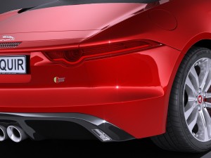 Jaguar F-type Convertible S 2017 Modelo 3D