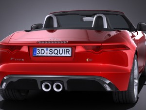 Jaguar F-type Convertible S 2017 Modelo 3D