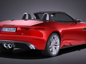 Jaguar F-type Convertible S 2017 Modelo 3D