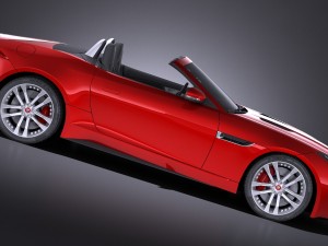 Jaguar F-type Convertible S 2017 Modelo 3D