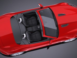 Jaguar F-type Convertible S 2017 Modelo 3D