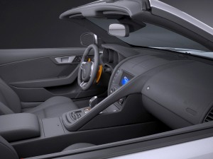 Jaguar F-type Convertible S 2017 Modelo 3D