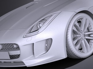 Jaguar F-type Convertible S 2017 Modelo 3D