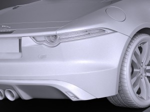 Jaguar F-type Convertible S 2017 Modelo 3D
