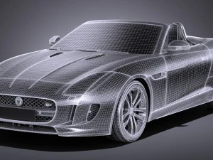 Jaguar F-tipo Convertibile S 2017 Modello 3D