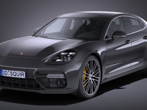 Porsche Panamera Turbo 2017 3D Model