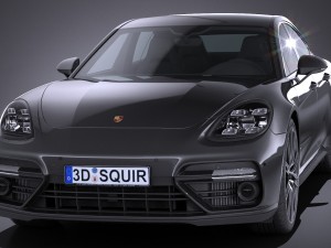Porsche Panamera Turbo 2017 3D 모델