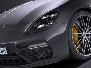Porsche Panamera Turbo 2017 3D 모델