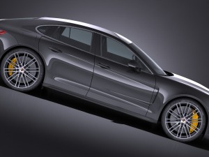 Porsche Panamera Turbo 2017 3D 모델
