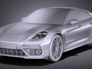 Porsche Panamera Turbo 2017 3D 모델