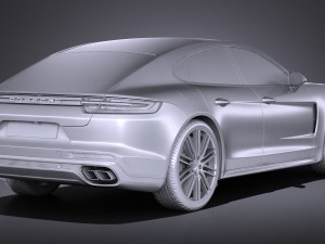 Porsche Panamera Turbo 2017 3D 모델