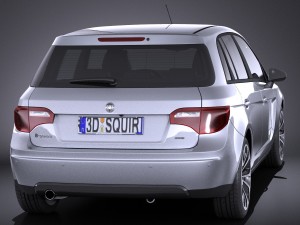 Generic Average Hatchback 2015 vray 3D Model