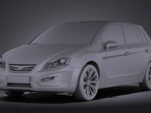 Generic Average Hatchback 2015 vray 3D Model
