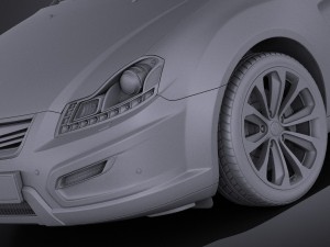 Generic Average Hatchback 2015 vray 3D Model
