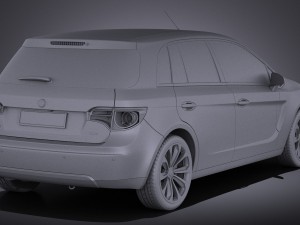 Generic Average Hatchback 2015 vray 3D Model