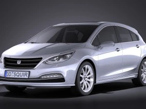 Generic Hatchback V3 2016 vray 3D Model