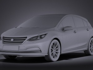 Generic Hatchback V3 2016 vray 3D मॉडल