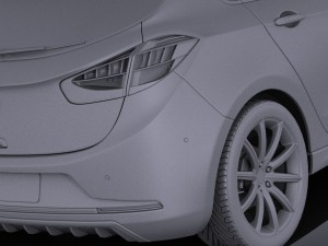 Generic Hatchback V3 2016 vray 3D मॉडल