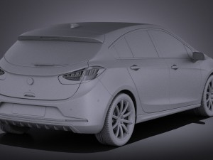 Generic Hatchback V3 2016 vray 3D मॉडल