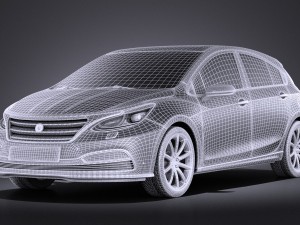 Generic Hatchback V3 2016 vray 3D मॉडल