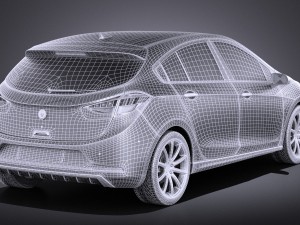 Generic Hatchback V3 2016 vray 3D मॉडल