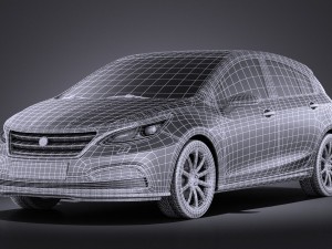 Generic Hatchback V3 2016 vray 3D मॉडल