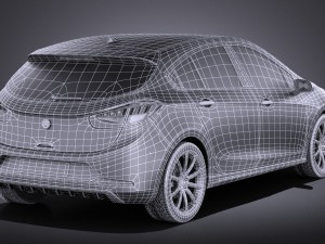 Generic Hatchback V3 2016 vray 3D मॉडल