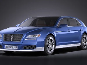 Общий роскошный седан 2016 vray 3D Модель