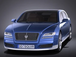 Generic Luxury Saloon 2016 vray 3D Model