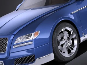 Generic Luxury Saloon 2016 vray 3D Model