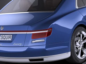 Generic Luxury Saloon 2016 vray 3D Model