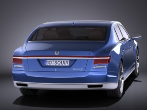Generic Luxury Saloon 2016 vray 3D Модель