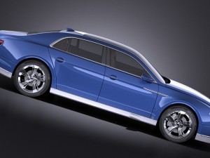 Generic Luxury Saloon 2016 vray 3D Модель