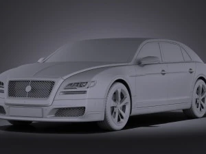 Generic Luxury Saloon 2016 vray 3D Model