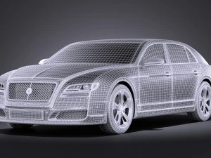 Generic Luxury Saloon 2016 vray 3D Model