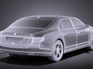 Generic Luxury Saloon 2016 vray 3D Модель