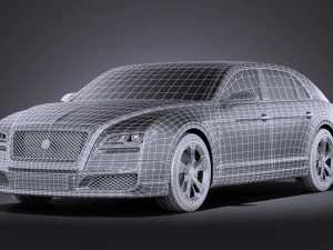 Generic Luxury Saloon 2016 vray 3D Model