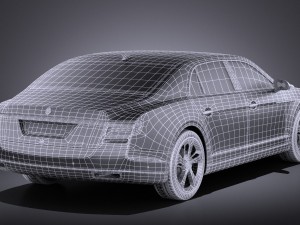 Generic Luxury Saloon 2016 vray 3D Модель